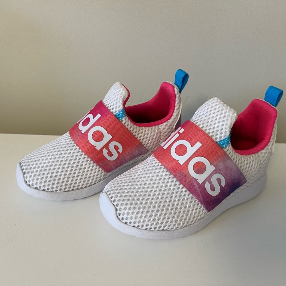 Adidas Little Girls Lite Racer Adapt 4 Slip-On Casual Sneakers